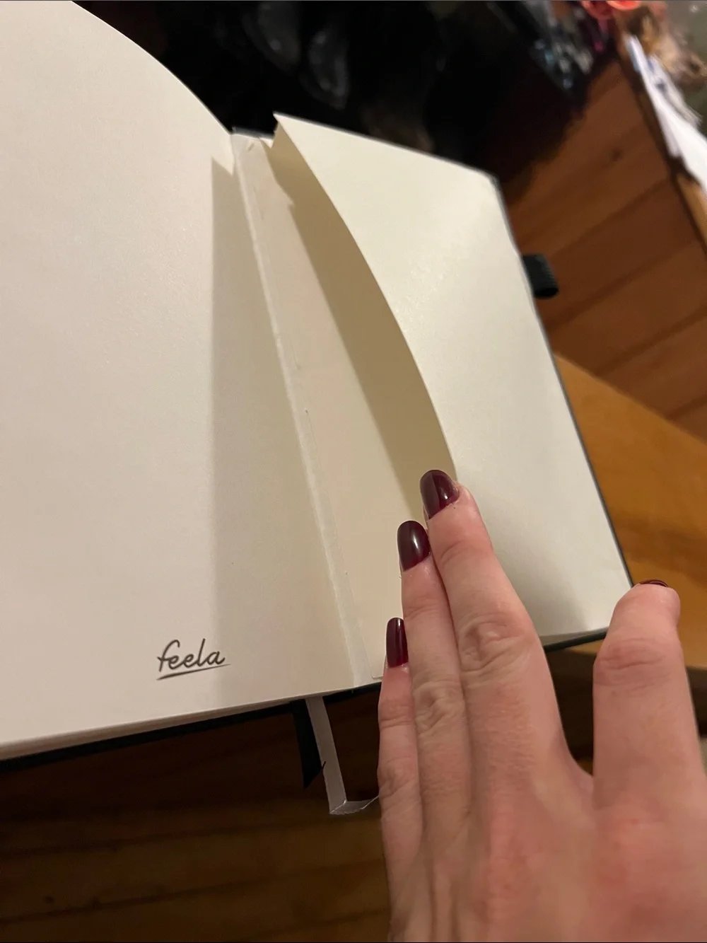 Classic Black Hardcover Lined Notebook with Elastic Closure